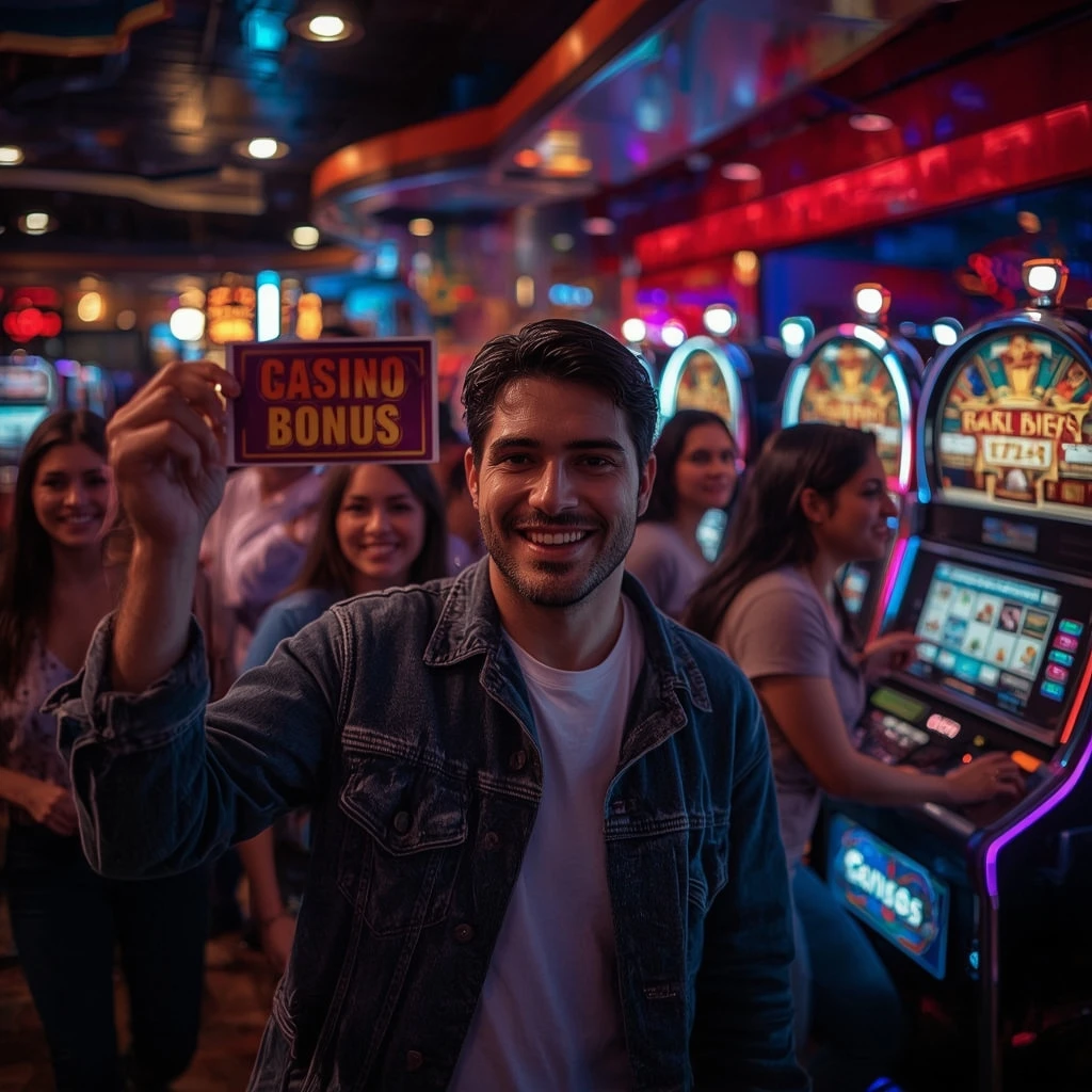 une personne tenant un bonus Gorilla Wins Casino