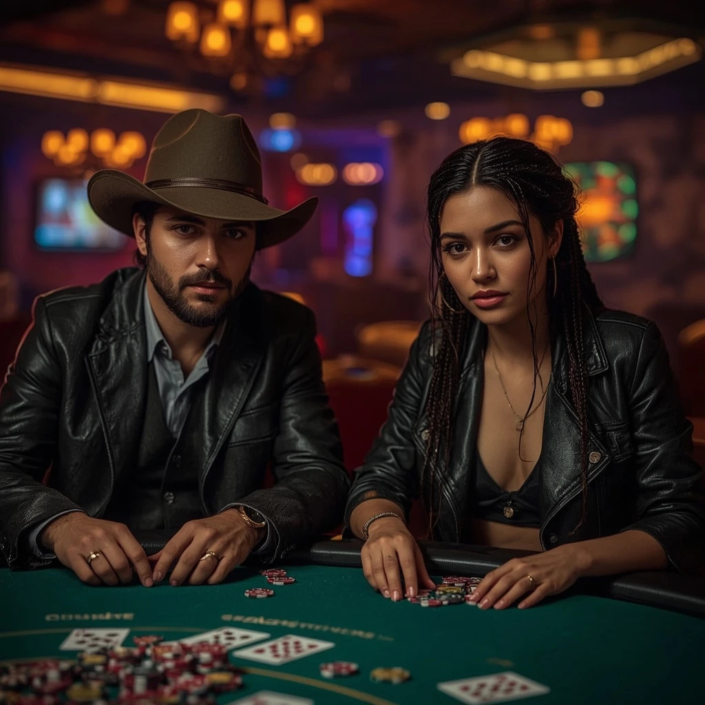 photo de deux joueurs de poker GORILLA WINS CASINO